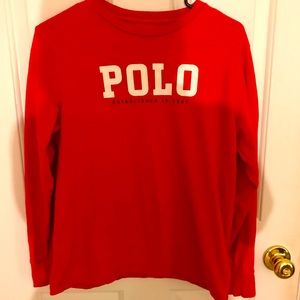 Boys long sleeve polo T-shirt